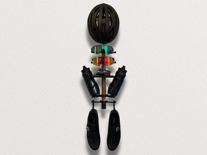 Modular Wall Mount for Cycling Gear - Gear Rack
