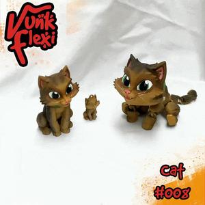 Pet Cat Flexi Print-In-Place + figure & keychain