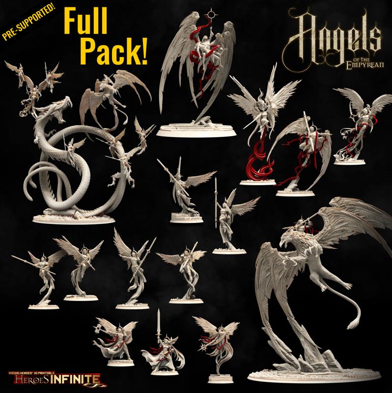 Full Pack Angels Of the Empyrean (includes Vrilz'Ga-Mor, Great Wyrm of Treachery)