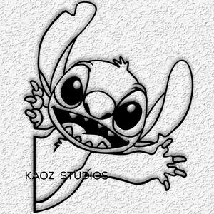 stitch wall art lilo and stitch disney fan art decor