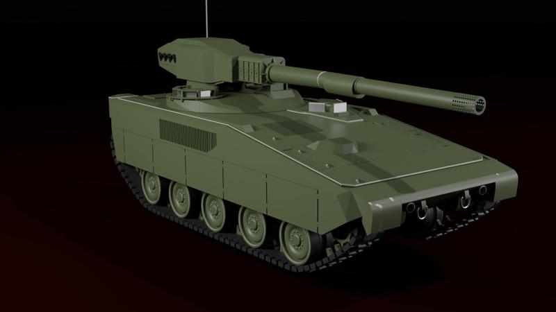 Ags Tcm-20 Prototype Light American USA Test Tank Military War Thunder Unmanned Turret Toy Prop Repl