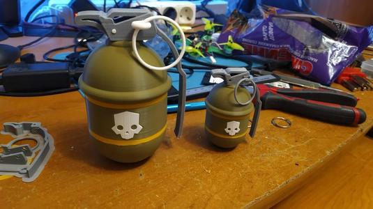 Helldivers granade, and mini version.