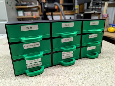 Modular Low Filament Requirement Workshop Drawers