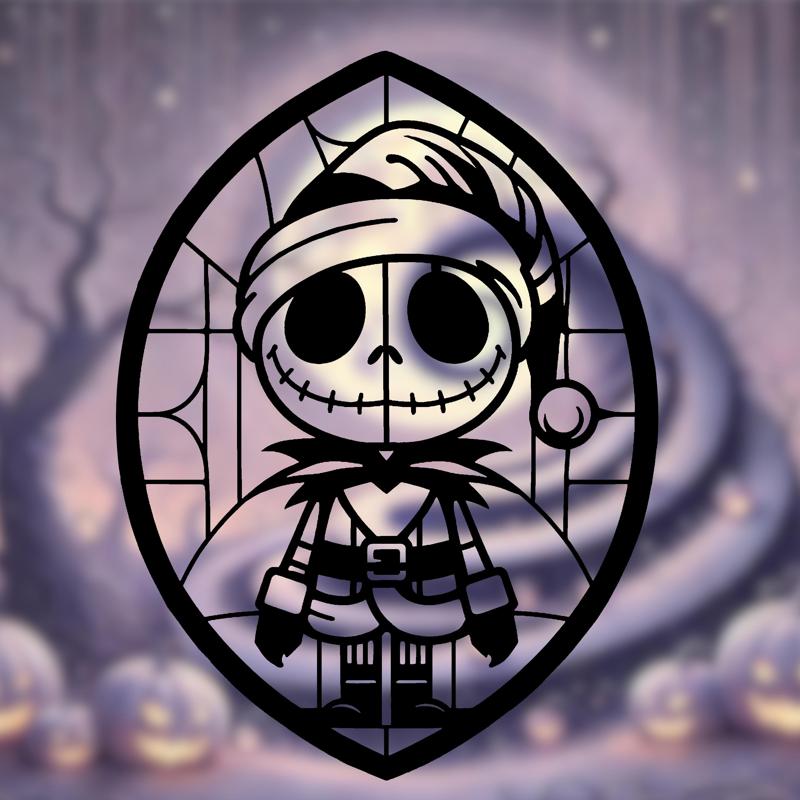 Jack Skellington as Santa Claus - Christmas Wall Art