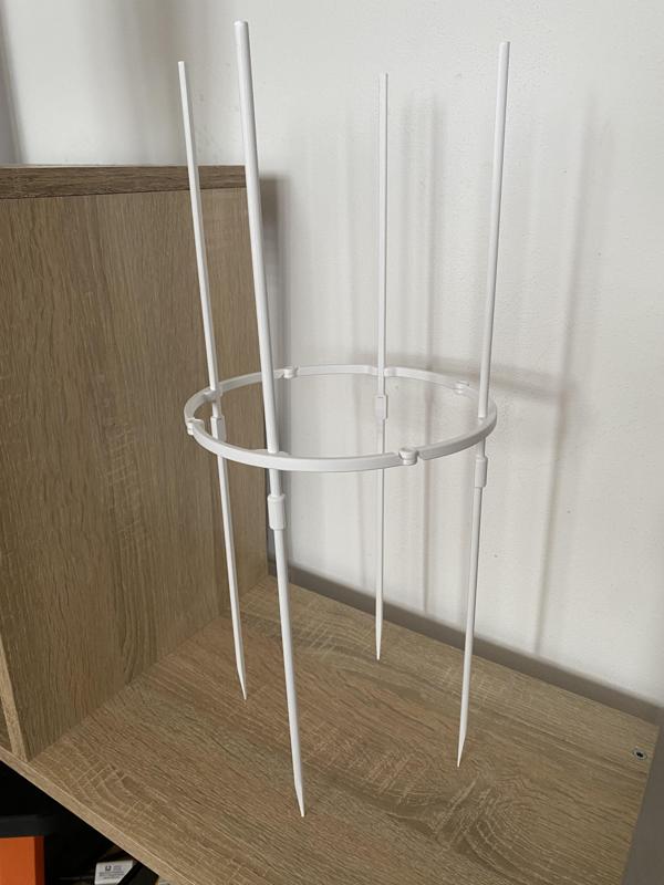 Flower support poles