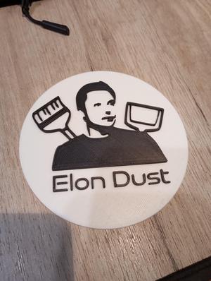 Elon Dust plaque