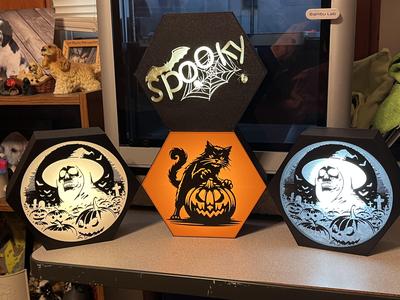 Halloween Lightbox Set.3mf