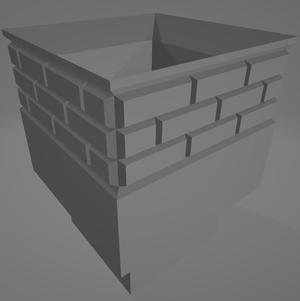 DragonBlock: Brick Pillar Short Inset (Dungeon Block)