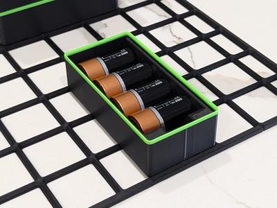 3x1.5x5 Stackable Gridfinity Bin for C Batteries