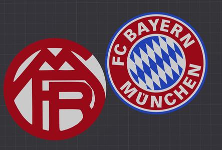 FC Bayern Munich Coaster + Old Logo