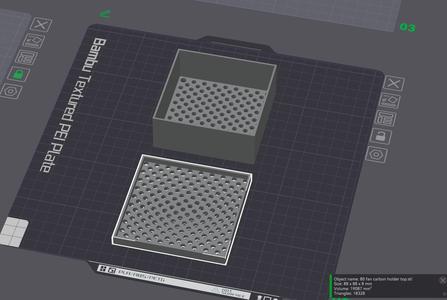 80mm pc fan carbon holder