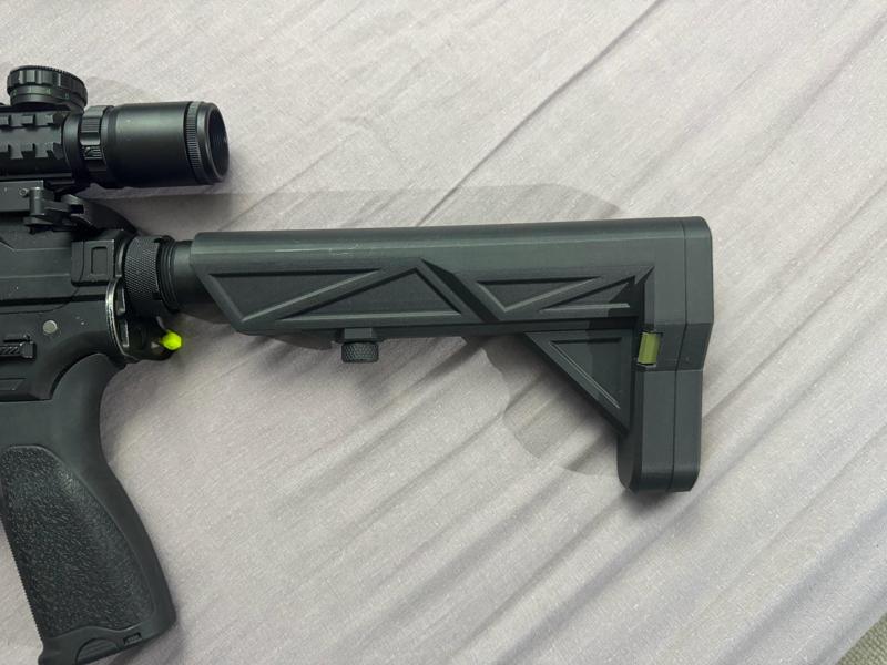 Airsoft M4-AR15 stock and butt plate