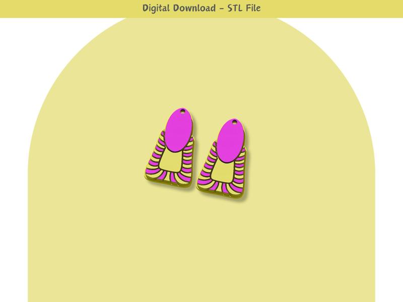 Tribal style earrings 01
