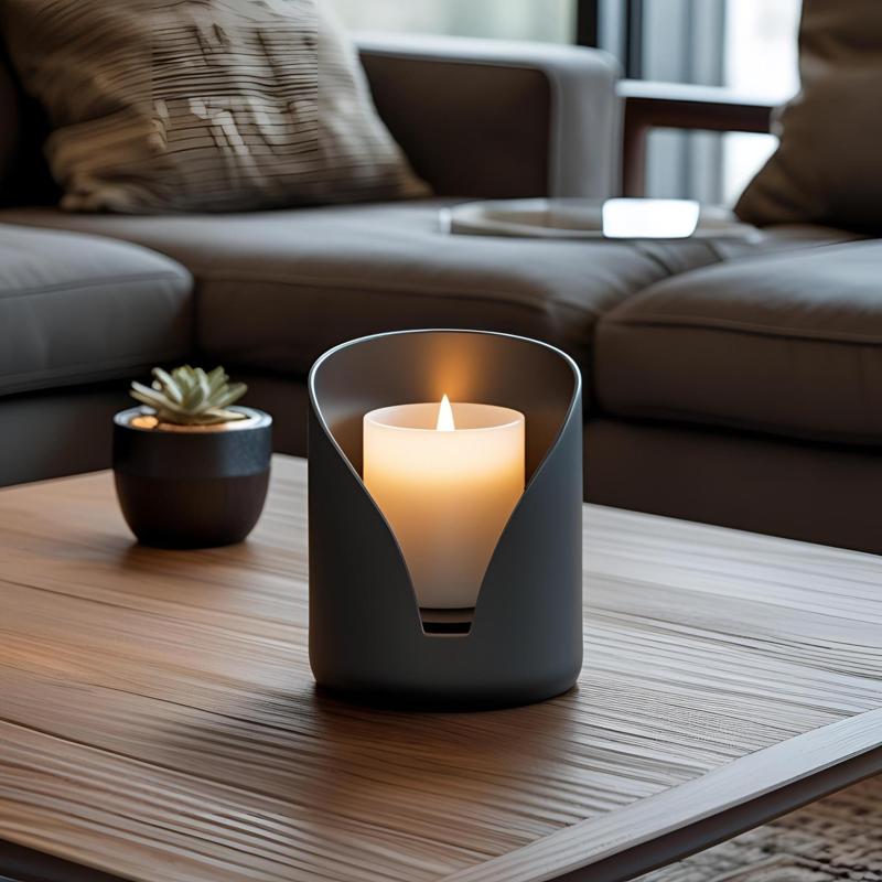 Modern Holder For Pillar Candles, Candleholder