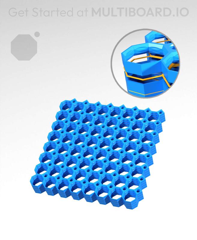 8x8 Multiboard Core Tile - x4 Multi-Material Stack