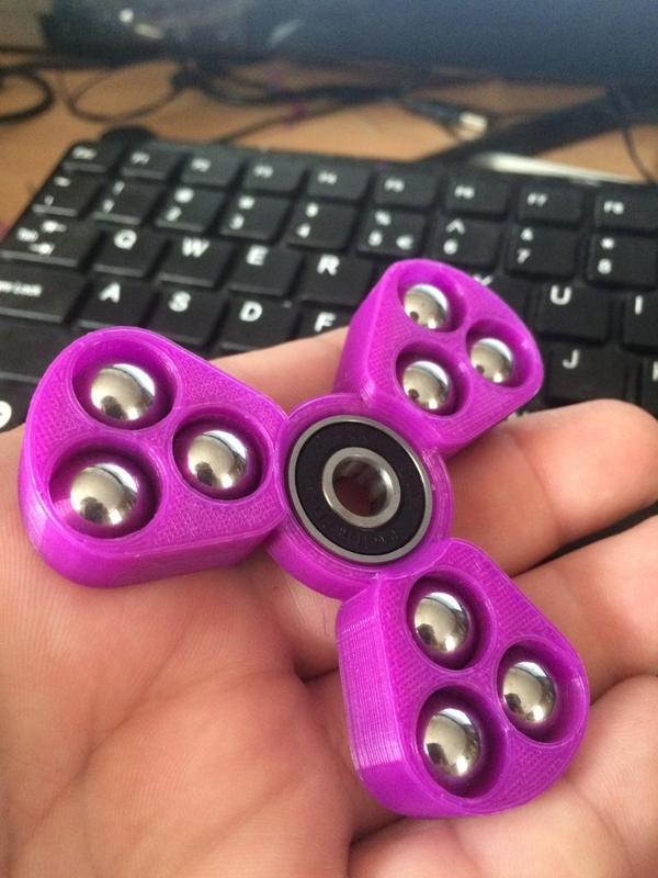 Fidget spinner with 1/2 inch bearings