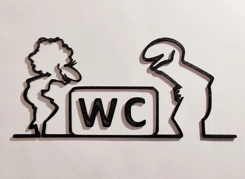 WC door hanger from the iconic cartoon "La Linea" Balum Balum.   