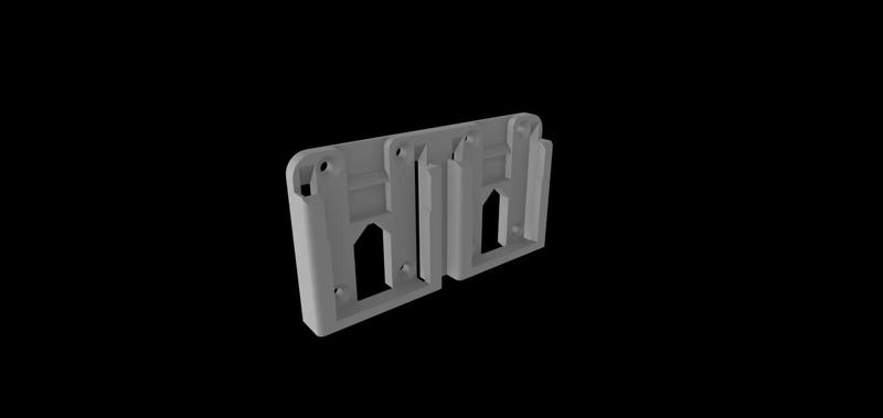 Bosch 18V double battery wall mount