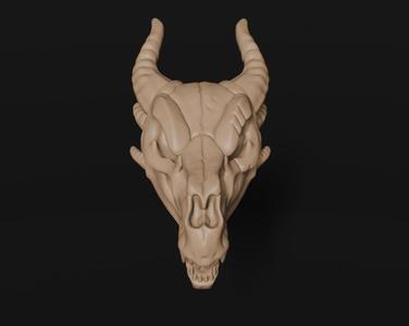 Skull of the Fallen Wyrm – Fantasy Dragon Remains