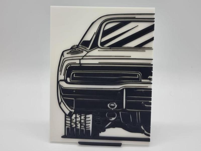 2D Wall Art Dodge Charger RT