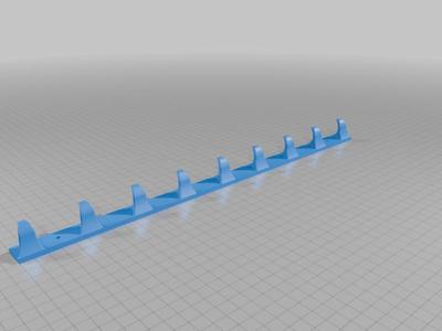 9 Hook Keychain Rail