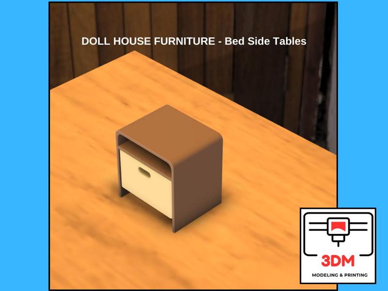 Doll House Furniture - Bedside Tables