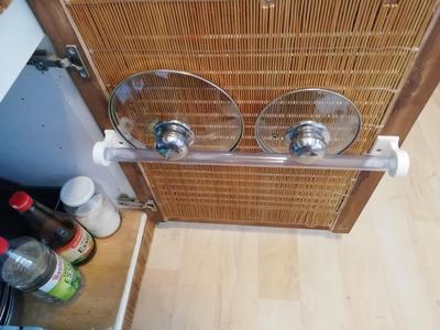 Holder for cooking pot lid