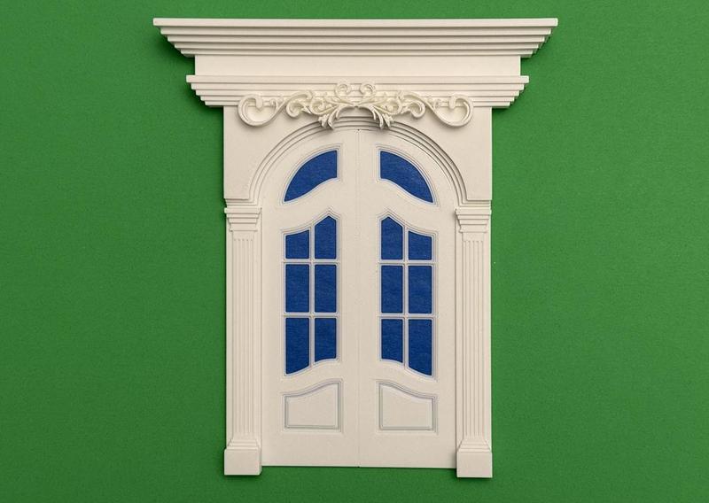 FRONT ENTRANCE 1:12 DOLLHOUSE SCALE