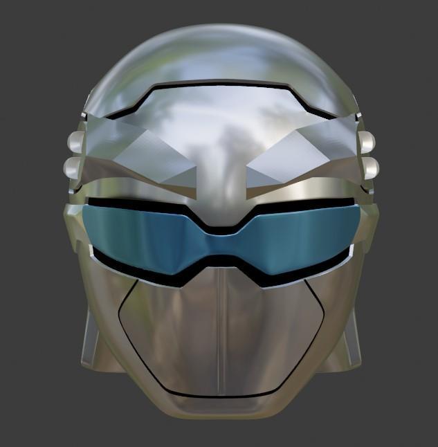 Silver Beast Ranger Helmet Cosplay 3D printing