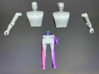 power ranger yellow vintage .stl .obj