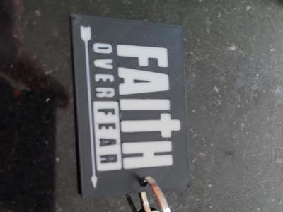 Faith Over Fear Keychain