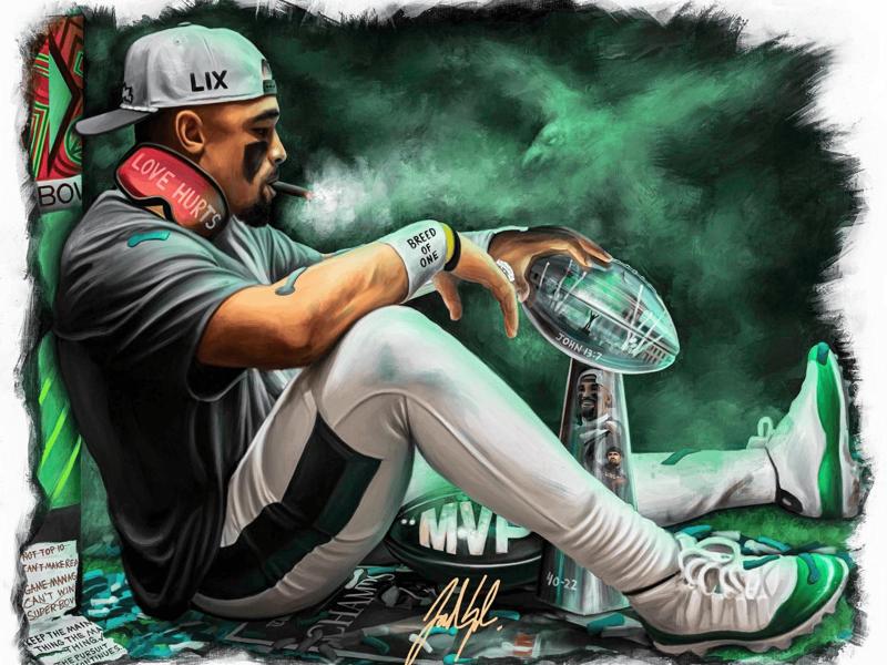 Philadelphia Eagles Jalen Hurts Super Bowl LIX 