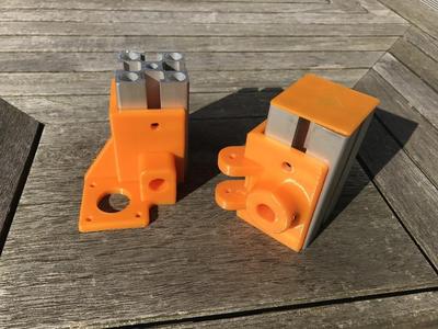 Hypercube Evolution XY Mod. - Motormount + Idlers (4545 Profile, 12mm)