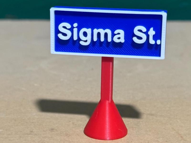 Sigma street sign no ams needed