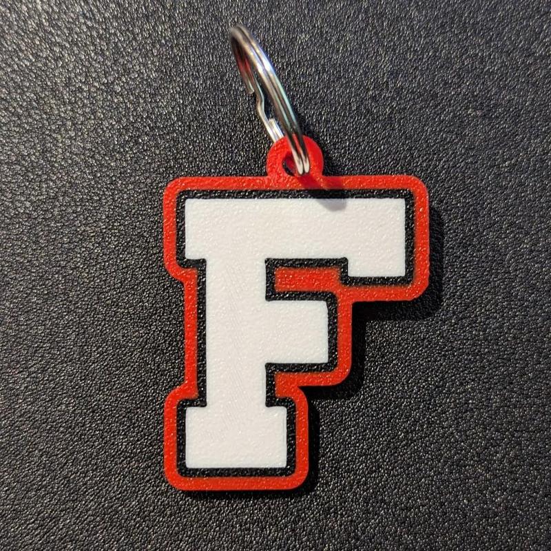 School Logo F Keychain