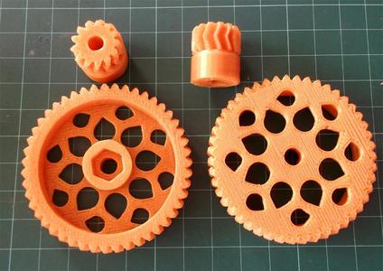 Parametric Herringbone Gear Set for Huxley extruder #30DoC