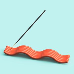 Ribbed Incense Holder Tray