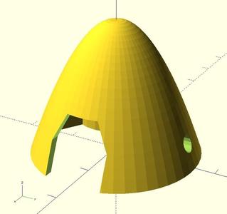 Spinner for R/C model folding prop (e.g. MPX Merlin)
