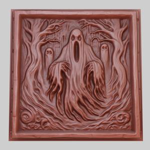 A spooky ghost 3d printer model  obj stl