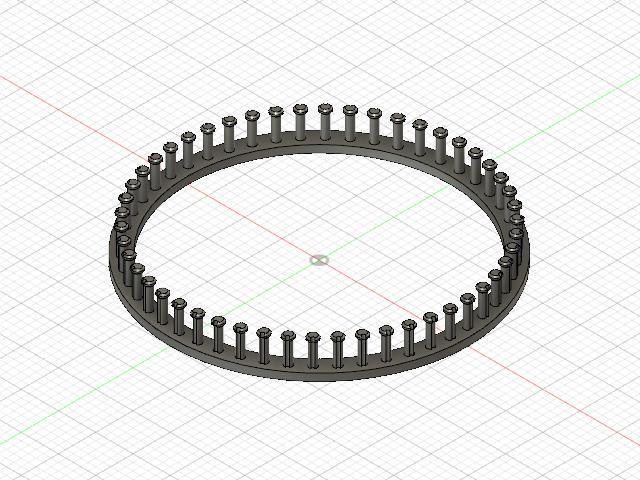 220 MM KNITTING LOOM FOR CHILD SIZE HATS OR SCARVES - tight weave