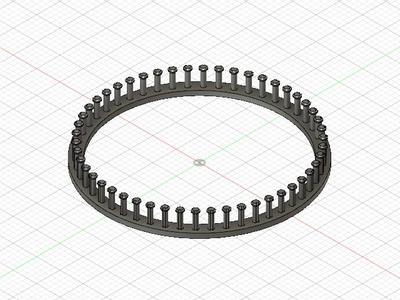 220 MM KNITTING LOOM FOR CHILD SIZE HATS OR SCARVES - tight weave