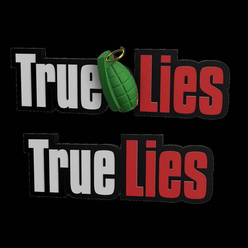 3D MULTICOLOR LOGO/SIGN - True Lies (Two Versions)