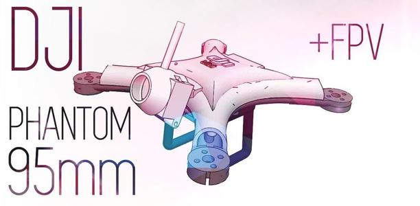 DJI PHANTOM 95mm FPV Frame - 1103 Motors