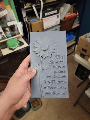 Sunflower Seeds Plaque