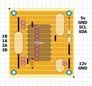 Pololu Extruder Stripboard