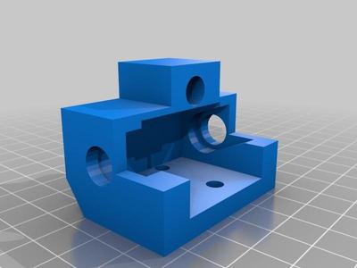 Replicator 2 - replacement Y-axis rail-guide / belt-wheel cradle