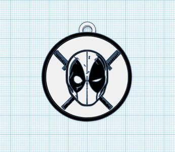 Deadpool Logo Keychain