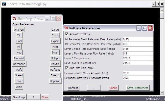 Skeinforge 006 + Raftless