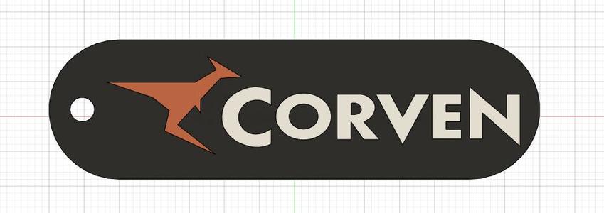 Llavero corven slogan motocicleta / Corven motorcycle slogan keychain