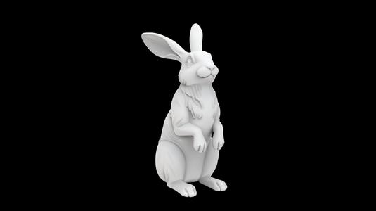 Rabbit Sculpture 3D Print